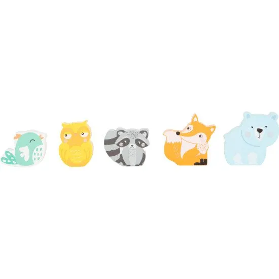 Würfelpyramide mit Tieren Pastell