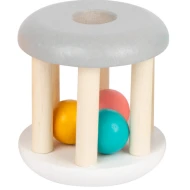 Rasselrolle Pastellgrau