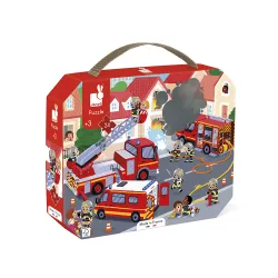 Puzzle im Koffer Feuerwehr 24 Teile