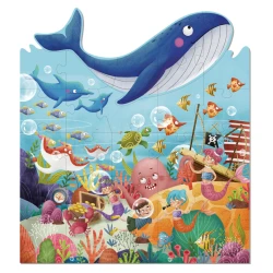 Formgeprägtes Puzzle "Wal" mit 30 Teilen - Spaß & Lernen für Kinder