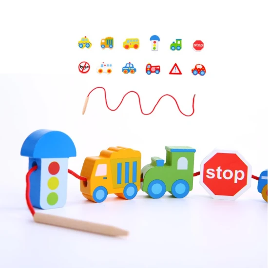 Kindgerechte Fahrzeuge zum Auffädeln