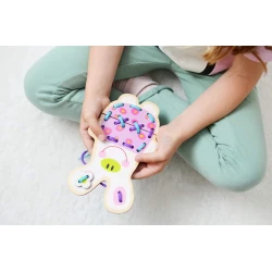 Tier-Fädelspielzeug für Kinder – Lernspiel zur Förderung der Feinmotorik