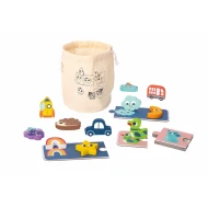 Sensorisches Memo-Spiel und Puzzle für Kinder: Lernspielzeug zur Förderung der Wahrnehmung und Konzentration