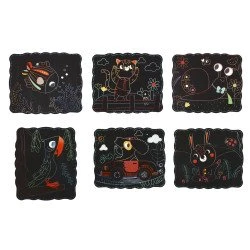 Tierische Kratzbilder - Kreatives Kratzkunst-Spielzeug für Kinder