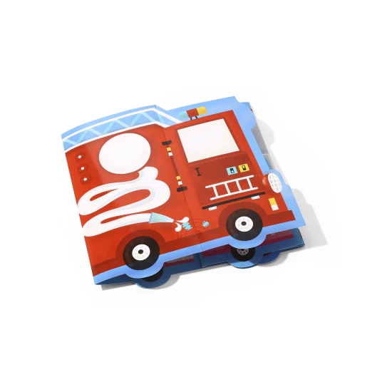 Kreatives Stickerset für Kinder: Eiscreme und Feuerwehrauto