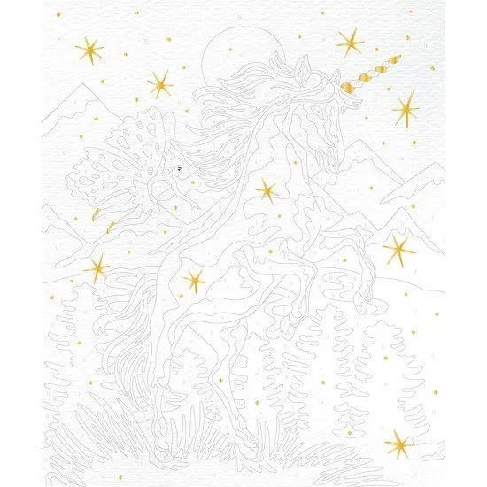 Malen nach Zahlen Einhörner