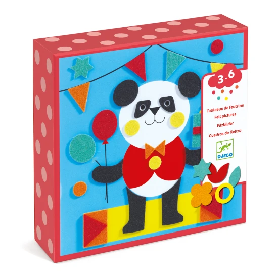 Tiercollagen aus Filz