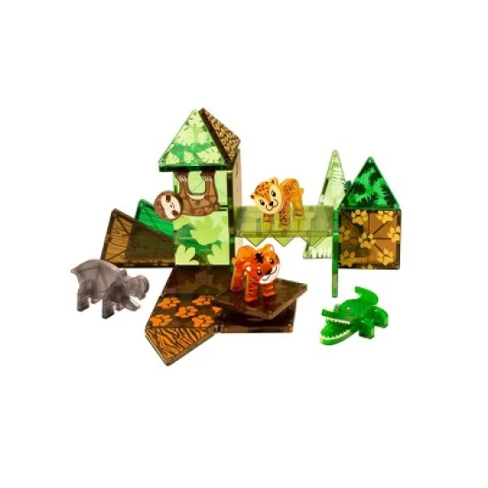 Der originale magnetische Bausatz MAGNA-TILES® Jungle.
