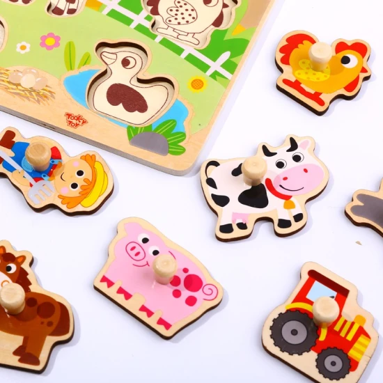 Steckpuzzle für die Kleinen zur Entwicklung der Feinmotorik