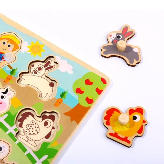 Steckpuzzle für die Kleinen zur Entwicklung der Feinmotorik