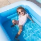 Aufblasbarer rechteckiger Pool Swim Essentials Blau 211 × 132 × 46 cm