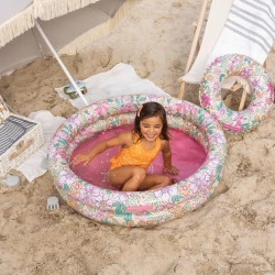 Aufblasbarer Pool für Kinder Blumen 100 cm