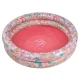 Aufblasbarer Kinderpool Blumen 100 cm mit frischem Blumenmuster und rosa Boden