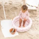 Aufblasbarer Kinderpool Old pink Leopard 60 cm mit Altrosa-Leopardenmuster, 2 Luftkammern