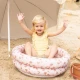Aufblasbarer Kinderpool Old pink Leopard 60 cm mit Altrosa-Leopardenmuster, 2 Luftkammern