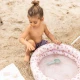 Aufblasbarer Kinderpool Old pink Leopard 60 cm mit Altrosa-Leopardenmuster, 2 Luftkammern