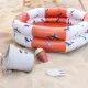 Aufblasbarer Kinderpool Wale 60 cm mit maritimem Wal-Motiv, 2 Luftkammern