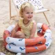 Aufblasbarer Kinderpool Wale 60 cm mit maritimem Wal-Motiv, 2 Luftkammern