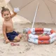 Aufblasbarer Kinderpool Wale 60 cm mit maritimem Wal-Motiv, 2 Luftkammern