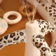 Aufblasbarer Pool mit Rutsche Beige Leopard 210 cm