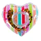 Aufblasbarer Getränkehalter Herz Regenbogen Swim Essentials für Pool und Strand
