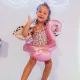 Aufblasbares Kinderrad Swim Essentials mit Flamingo-Design in der Farbe Pink – Durchmesser 55 cm