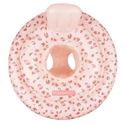 Aufblasbares Laufrad für Babys Altrosa Leopard