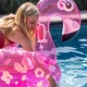 Aufblasbarer Flamingo Neon mit Glitzer 150 cm
