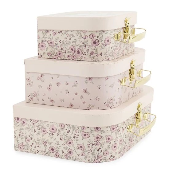 Bieco Set aus drei Pappkoffern Rehkitz Ella dreamy flowers BIECO_04003039