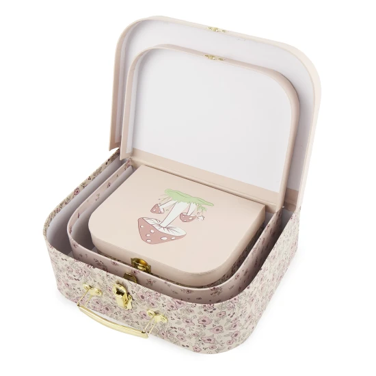 Bieco Set aus drei Pappkoffern Rehkitz Ella dreamy flowers BIECO_04003039