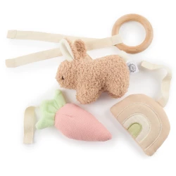 Holzring mit drei abnehmbaren Spielzeugen Hase Fine Holzring mit drei abnehmbaren Spielzeugen Hase Fine