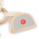 Holzring mit drei abnehmbaren Spielzeugen Hase Fine Bieco Holzring mit drei abnehmbaren Spielzeugen Hase Fine BIECO_16000306