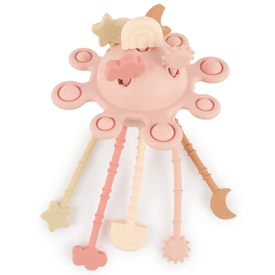 Bieco Silikon-Motorikspielzeug mit Aktivitäten dreamy rose BIECO_20000090