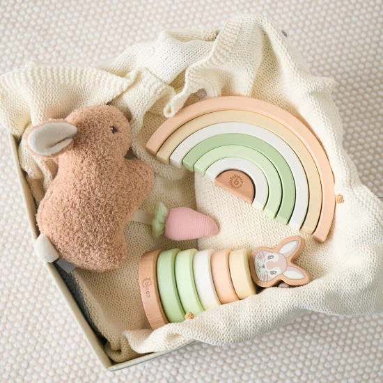 Bieco Klappbarer Holz-Regenbogen Hase Fine BIECO_24330051