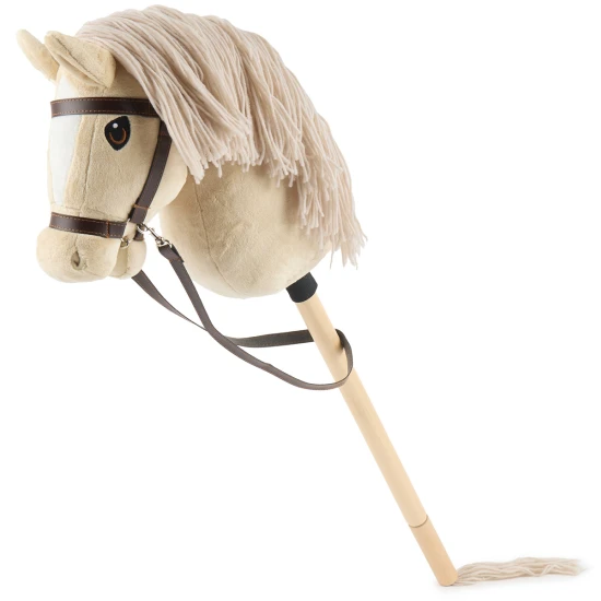 Bieco Hobby Horse am Stab Pony Beige, Gr. S BIECO_74000227