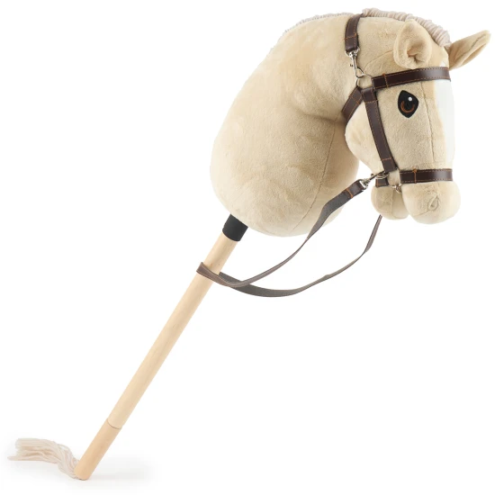 Bieco Hobby Horse am Stab Pony Beige, Gr. S BIECO_74000227