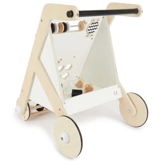 Holz-Lauflernwagen mit Aktivitäten Black & White Bieco Holz-Lauflernwagen mit Aktivitäten Black & White BIECO_74301520