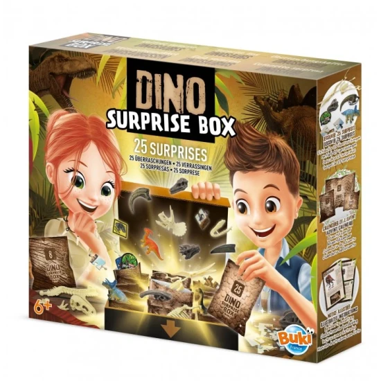 Das Dino Surprise Pack enthält 25 Packungen mit verschiedenen Artikeln.