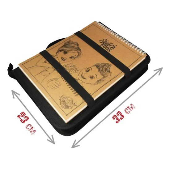 Ein praktisches Zeichenset für unterwegs.