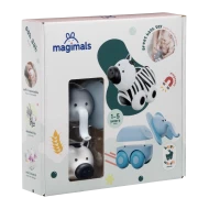 Magnetische Tiere Magicals Wheely Zebra / Elefant