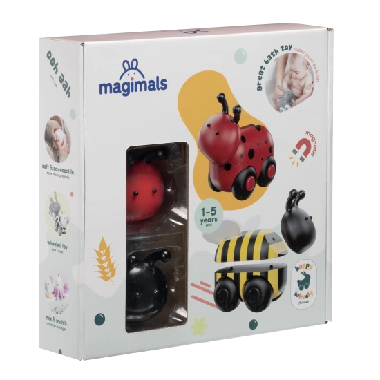 Magnetische Tiere Magicals Wheely Marienkäfer / Biene