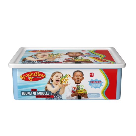 Verbinden, biegen und gestalten Sie mit dem flexiblen Spaghetteez-Bausatz.