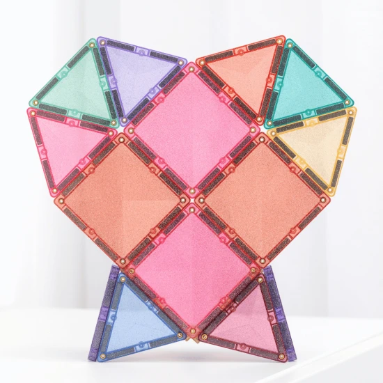 Magnetischer Bausatz Glitter Castle Pack 48 Teile