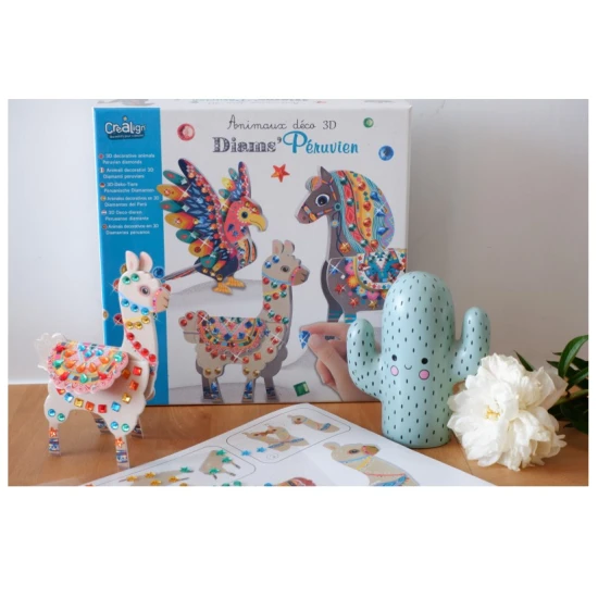 3D-Tiere Diamantmosaik Tiere in Peru 5+