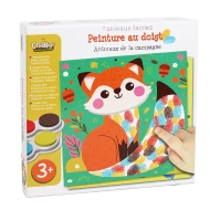 Malen mit Fingerfarben Waldtiere