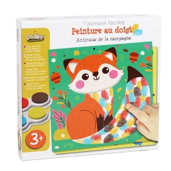 Malen mit Fingerfarben Waldtiere