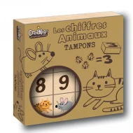 Holzstempel Tiere und Zahlen 15 Stk