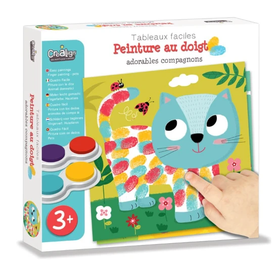 Fingermalerei Haustiere 3+