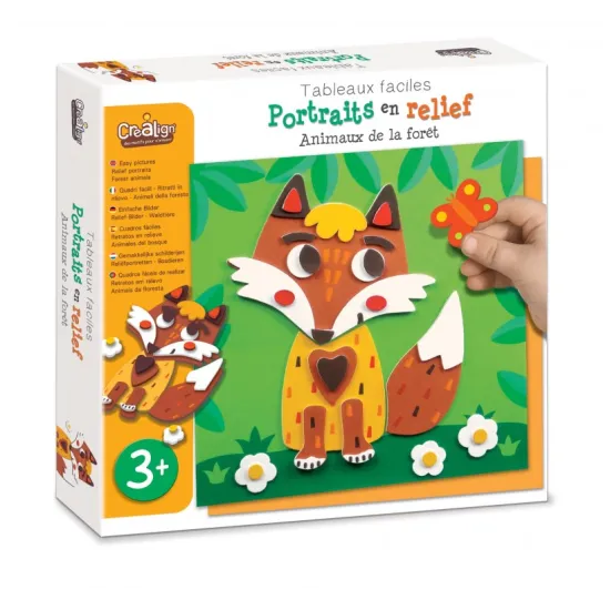 Schaumstoffbilder Waldtiere 3+