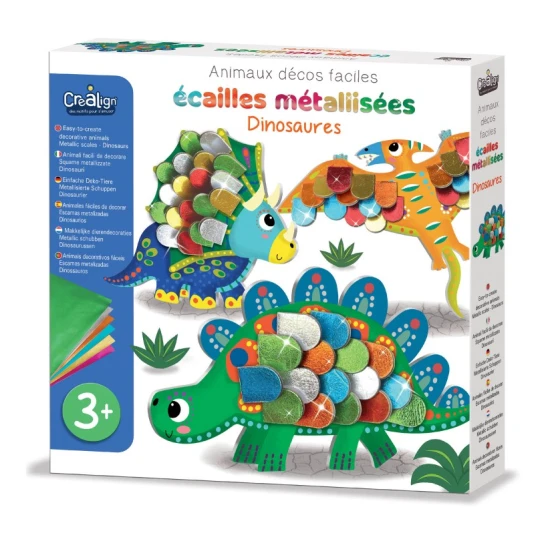 Gebäude mit Schuppen-Dinosauriern 3+